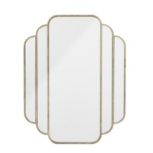 Oglinda dreptunghiulara maro alama din metal 63x80 cm Mas Creative Collection