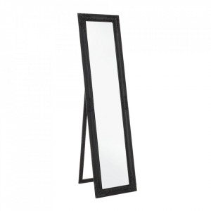 Oglinda dreptunghiulara neagra din lemn 40x160 cm Miro Bizzotto