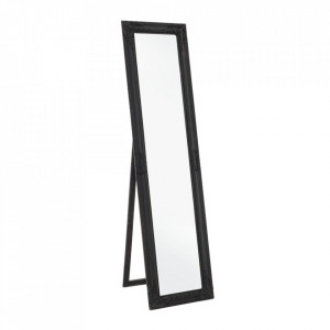 Oglinda dreptunghiulara neagra din lemn de paulownia 40x160 cm Miro Bizzotto