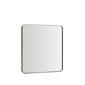 Oglinda patrata neagra din metal 60x60 cm Marco Kave Home