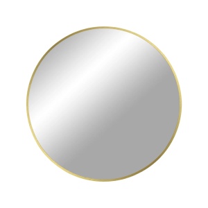 Oglinda rotunda aurie din metal 60 cm Madrid House Nordic
