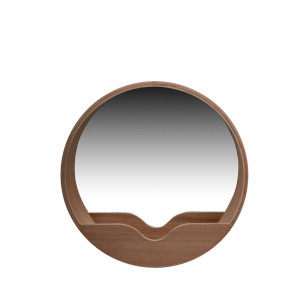 Oglinda rotunda din placaj 40 cm Round Zuiver