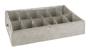 Organizator pentru incaltaminte grej din fibre sintetice Underbed Wenko