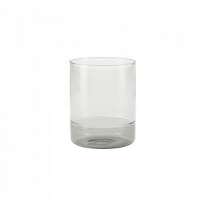 Pahar gri/transparent din sticla 8x10 cm Davis Bahne