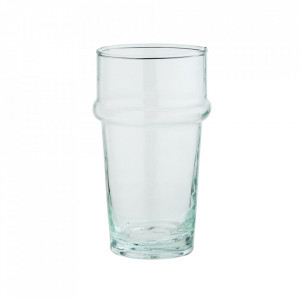 Pahar transparent din sticla reciclata 6x11 cm Beldi Madam Stoltz