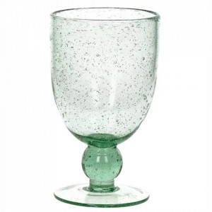 Pahar verde deschis pentru vin din sticla 9x15 cm Victor Pomax