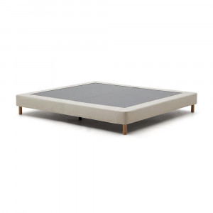 Pat bej din textil 150x190 cm Ofelia Kave Home