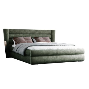 Pat din textil verde 180x200 cm Madrid FURPOL