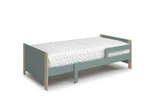 Pat extensibil verde petrol din lemn 90x140(190) cm Willi The Home Collection
