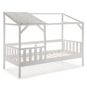 Pat pentru copii alb din lemn 99x210 cm Amon The Home Collection