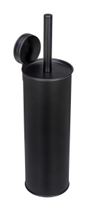 Perie toaleta pentru perete neagra din metal Pavia Plus Wenko