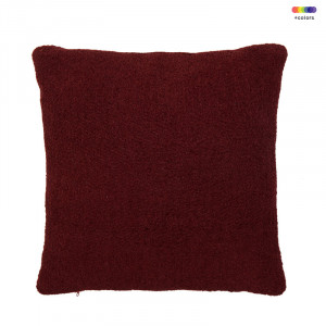 Perna decorativa patrata rosie din poliester 45x45 cm Febe Red Pear LifeStyle Home Collection