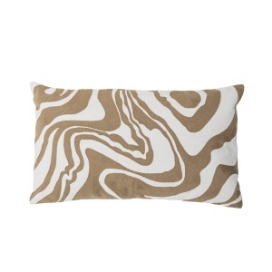 Perna dreptunghiulara crem din bumbac 35x60 cm Aba Bloomingville