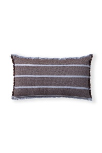Perna dreptunghiulara din bumbac albastru navy 30x50 cm Lines Lorena Canals