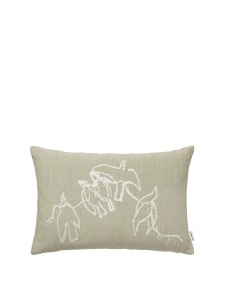 Perna dreptunghiulara verde din fibre naturale 40x60 cm Vuelo Ferm Living