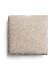 Perna patrata bej din fibre sintetice 60x60 cm Blok Chenille Kave Home