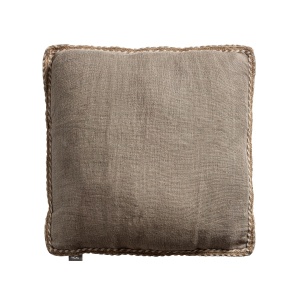 Perna patrata bej/maro din fibre naturale 50x50 cm Ethan Vical Home