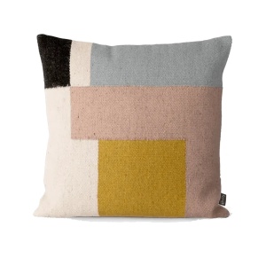 Perna patrata din fibre naturale 50x50 cm Squares Ferm Living
