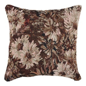 Perna patrata din fibre sintetice maro/bej 45x45 cm Nadi House Nordic