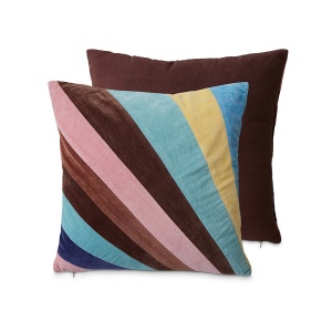 Perna patrata multicolora din catifea 45x45 cm Eventide HKliving
