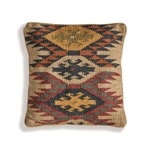 Perna patrata multicolora din fibre naturale 45x45 cm Keith Vical Home