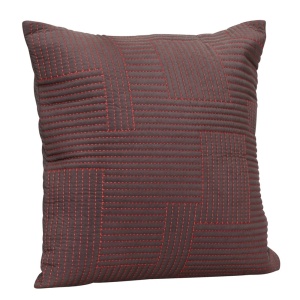 Perna patrata rosu/maro din bumbac 60x60 cm Floy Hubsch