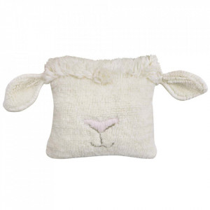 Perna pentru copii alba din fibre naturale 35x35 cm Sheep Lorena Canals