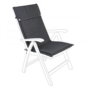 Perna sezut pentru exterior dreptunghiulara gri carbune din fibre sintetice 50x120 cm Olefin Bizzotto