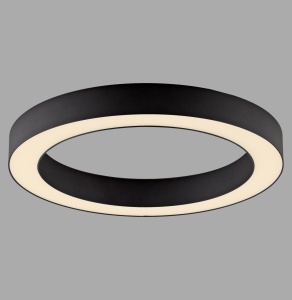 Plafoniera gri grafit din metal Pure Lines Round Zuma Line