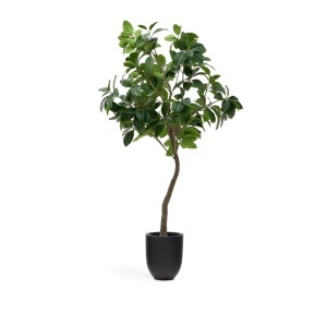 Planta artificiala cu ghiveci din ciment 210 cm Ficus Kave Home