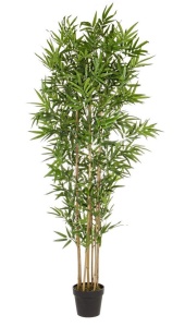 Planta artificiala cu ghiveci verde din plastic 185 cm Bamboo Bizzotto