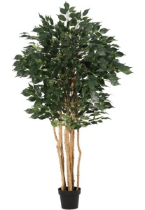Planta artificiala verde/neagra din fibre sintetice 175 cm Ficus Bizzotto