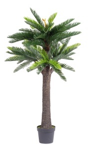 Planta artificiala verde/neagra din fibre sintetice 190 cm Cycas Bizzotto