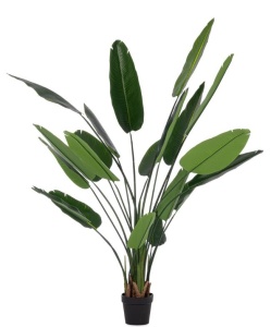 Planta artificiala verde/neagra din fibre sintetice 190 cm Strelitzia Bizzotto