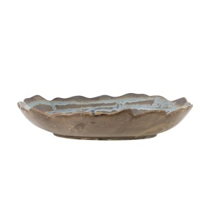 Platou albastru din ceramica 29 cm Marjorie Creative Collection