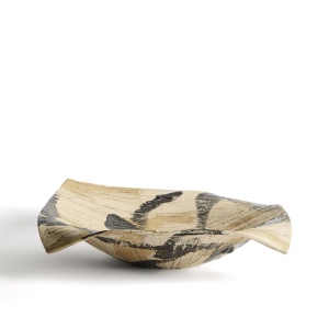 Platou decorativ maro din ceramica 40x51 cm Dirva Kave Home