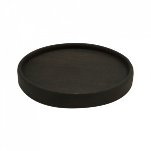 Platou negru din lemn de mango 20 cm Jasse Mini Vtwonen
