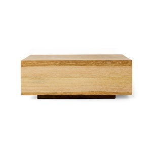 Platou patrat maro din lemn 22x22 cm Cube HKliving