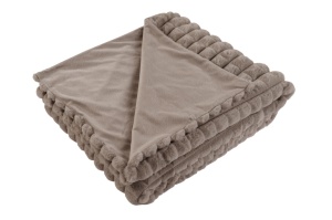 Pled grej din fibre sintetice 150x200 cm Harmony Lalee