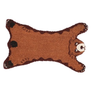 Pres intrare maro din fibre naturale 44x74 cm Bear Esschert Design