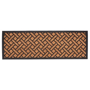 Pres intrare maro/negru din fibre naturale 40x120 cm Weaving Esschert Design