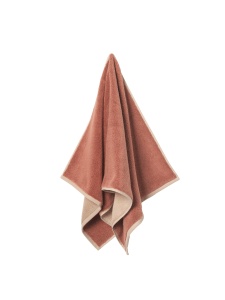 Prosop crem/maro mocha din bumbac 70x140 cm Ekko Ferm Living