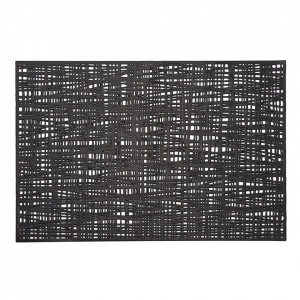 Protectie masa dreptunghiulara neagra din PVC 30x45 cm Scribble Zeller