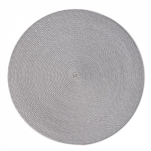 Protectie masa rotunda gri din polipropilena 38 cm Twist Zeller