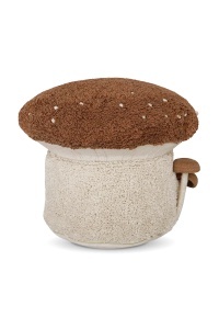 Puf patrat din bumbac maro/crem 45 cm Boletus Lorena Canals