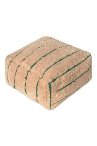 Puf patrat din bumbac roz 45x45 cm Lines Lorena Canals