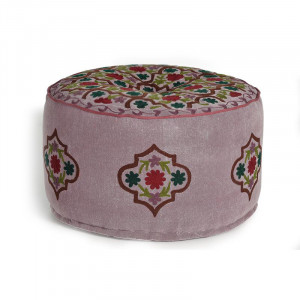 Puf rotund multicolor din bumbac 60 cm Orient Giner y Colomer