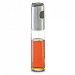 Pulverizator transparent/argintiu din sticla si inox pentru otet si ulei 100 ml Sprayer Zeller