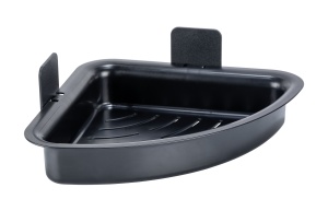 Raft pentru baie negru din plastic 23 cm Parma Wenko