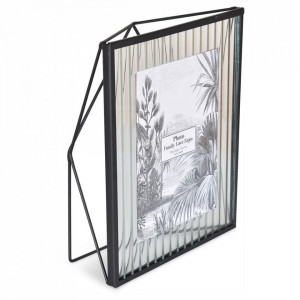 Rama foto neagra din metal si sticla 20x25 cm Factory The Home Collection